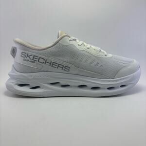 SKECHERS Slip Ins: Max Cushioning Glide Step White Shoes Womens Size 8.5